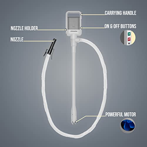 DEWAY Automatic Fuel Transfer Pump with Nozzle for Quick Flow Control
