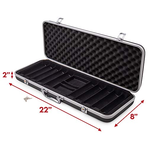 Brybelly Poker 500 Ct. Chip Case | Includes Abs Case With Room For Two Decks, And Specialized Chips | Portable, Sturdy Case Perfect For Texas Hold 'Em, Parties, And More #TOP6