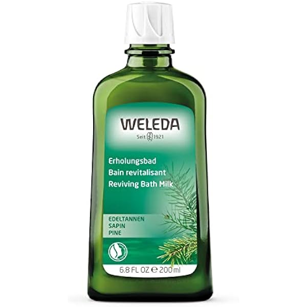 WELEDA Bio Kąpiel relaksacyjna z jodłami szlachetnymi, naturalny kosmetyk, bio kąpiel z olejkami eterycznymi ze świerku i jodły szlachetnej do relaksu i pielęgnacji, dodatek do kąpieli dla wewnętrznej