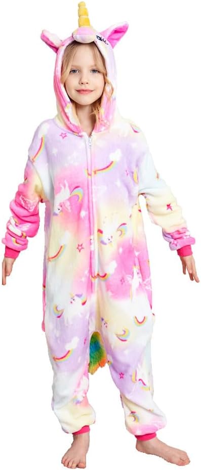 NewCuteKids Unicorn Onesie Cosplay Pajamas Halloween Xmas Sleepwear