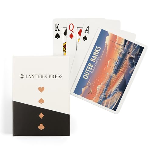 Baraja de cartas de poker Lantern Press Outer Banks