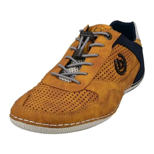 bugatti Herren 321480105000 Sneaker, Yellow, 43 EU