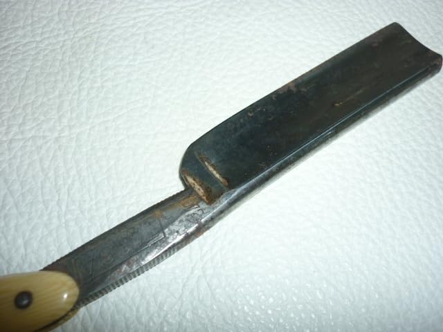 美品 1950年代 ◆刃金製 西洋剃刀 日本製 全理 TNRIREN RAZOR 美品 1950年代 ◇刃金製 西洋剃刀 日本製 全理 TNRIREN RAZOR
