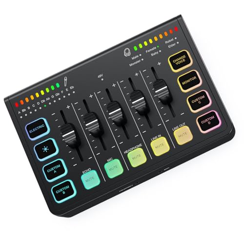 Carte son USB professionnelle pour PC, ordinateur portable, indication numérique renforcée, plusieurs préférences de connexion, contrôle facile, suppression du bruit, carte son USB