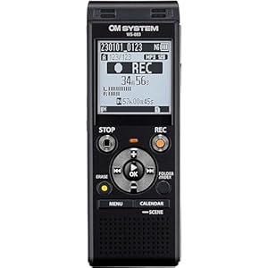 OM SYSTEM OLYMPUS WS-883 Digital Voice Recorder, Linear PCM/MP3 Recording Formats, USB Direct, 8gb Playback Speed and Volume Adjust, File Index, Erase Selected Files