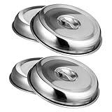 NUOBESTY 2stücke Edelstahl-speiseabdeckung Spritzschutzabdeckung Für Steaks...