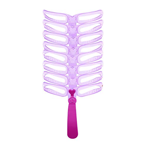Preisvergleich Produktbild Tragbare 8 Arten Augenbrauen-Schablonen Augenbrauen-Führer-Schablonen-Instal... Werkzeug Tragbare Frauen-Verfassungs-Zusätze - Rosa