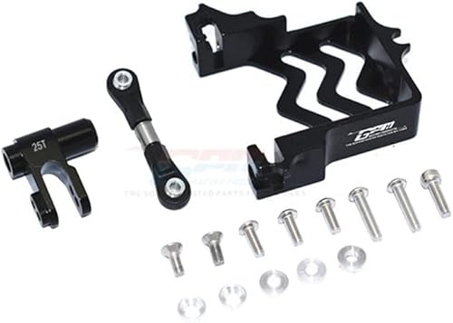 Miniatura 5 de GPM for 15 X-maX 6S8S 77086-4 Monster Truck Upgrade Parts Aluminum Alloy Metal Servo Mount Base Bracket + 25T Servo Arm - (Color Light Grey)