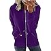 Women's Long Sleeve Open Front Knit Sweater Button Cardigan Tie Front Knot Tunic Tops Fall Loose Fit Outerwear (Dark Purple 4,Small)