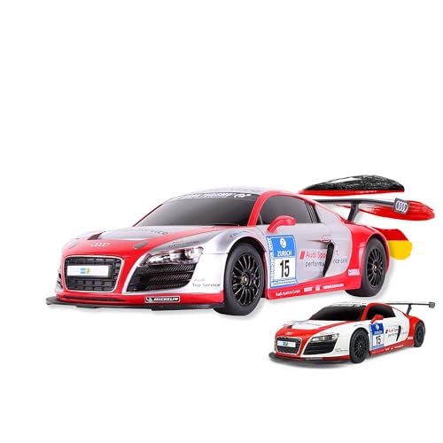 RC ferngesteuertes Auto im offiziellem Design, Kompatibel mit Audi R8 LMS-Racing Edition, Modell-Maßstab 1:18, Lizenz-Fahrzeug, RTD Car, Spielzeug für Kinder in Jungen Jahren, Erwachsene und Sammler RC ferngesteuertes Auto im offiziellem Design, Kompatibel mit Audi R8 LMS-Racing Edition, Modell-Maßstab 1:18, Lizenz-Fahrzeug, RTD Car, Spielzeug für Kinder in Jungen Jahren, Erwachsene und Sammler