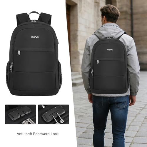 MOSISO Laptop Backpack for Women Men, 15.6 inch Computer Business Backpack - image 5