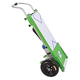ZXYWW Industrial Powered Aluminum Hand Truck and Dolly 660Lbs Capacity Electric Stair Climber Trolley Cart with Telescoping Handle and 2 Pneumatic Wheels, 48V/850W/19AH
