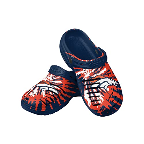 Image of FOCO Mens NFL Team Logo Tie-dye Garden Water Sandals Shoes Slipper Clogs with Strap