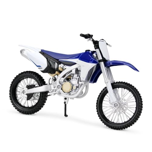Moto Yamaha YZ450F miniature 1:12 en métal moulé pour collectionneur