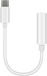 KY-104 Type-C Male to 3.5mm aUX Female Adapter USB C Converter- White