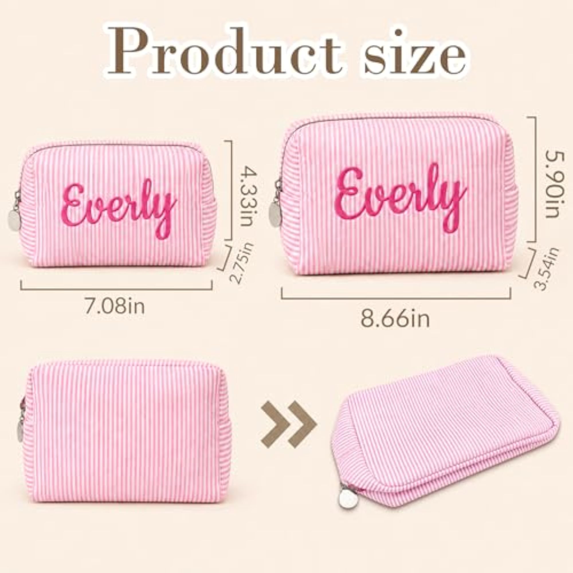 Personalised Custom Embroidered Makeup Bag