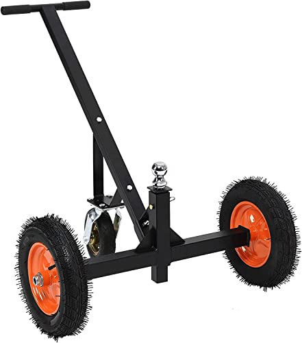 Adjustable Trailer Dolly With 1000Lbs Load Capacity, Durable Carbon Steel Trailer Mover With 17.7''-25.5'' Adjustable Height, Ideal Option To Move Boat Trailers/Utility/Cargo Trailers And Rv Trailer #TOP16