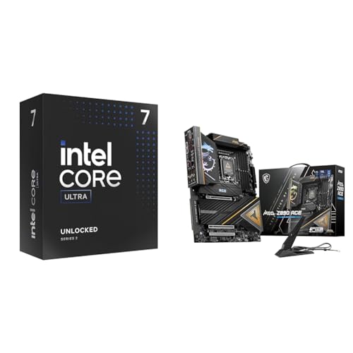 Image of Intel Ultra 7 Desktop Processor 265K - 20 cores (8P+12E) & MSI Z890 Gaming Plus WiFi Gaming Motherboard (Supports Core Ultra Series 2 Intel Processors, LGA 1851,Thunderbolt 4, ATX)