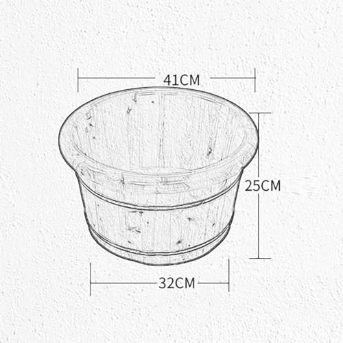 Cubeta de madera para spa de pies y masaje miniatura 3
