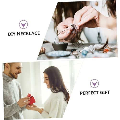 Pendentif en pierre naturelle Uonlytech 4pcs : accessoire de création pour collier DIY unique