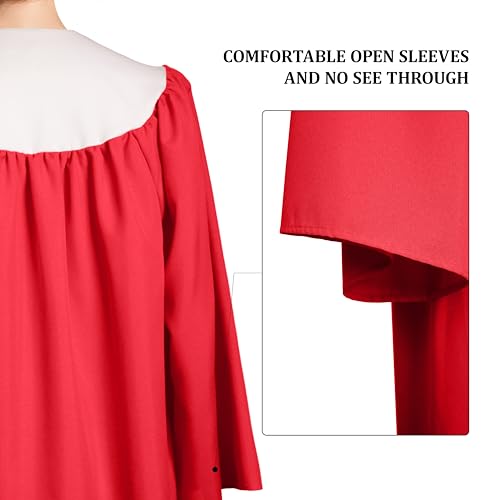 Remembrance Confirmation Robe - Red and White with Dove, Church Gown, Choir Robe4