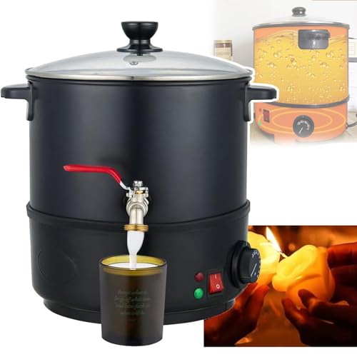 Derretidor de cera 6L/8L/10L (controle de temperatura de 26.7-100.0 °C), panela elétrica de derretim