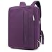 CoolBELL 17.3 inches Convertible Laptop Messenger Bag Oxford Cloth Shoulder Bag Backpack Multi-Functional Briefcase For Laptop/Macbook/Tablet Women (Purple)