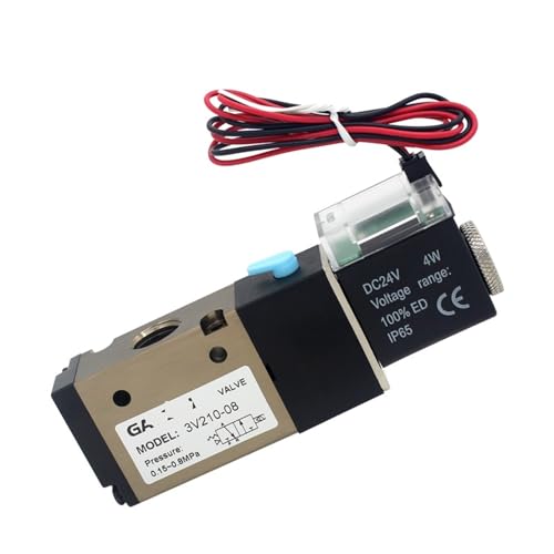 Vanne magnétique à gaz 3V210-08 à commande électrique fluide - 8