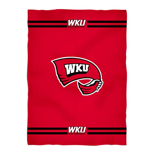 Vive La Fete College Blanket, Officially Licensed WKU Western Kentucky Hilltoppers, Warm & Lightweight Throw Measuring 40" X 58" from