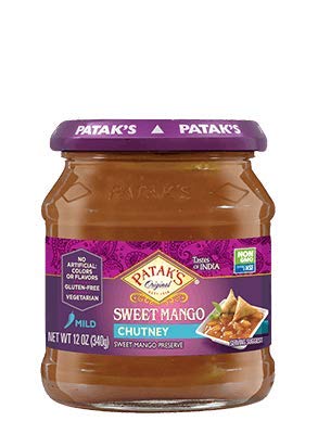 Patak's Chutney's Mix N Match Non GMO 12oz / Sweet Mango Chutney, 1 Pack