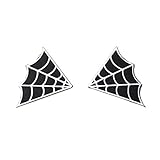 Pair - Spiderweb Collar Iron-On/Sew-On Embroidered Patch, Applique - Goth, Punk.