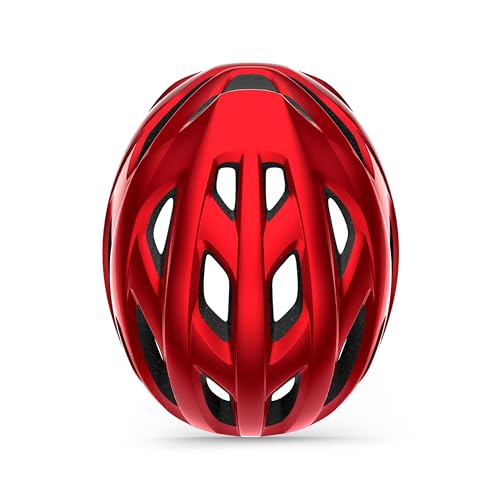 MET - Idolo Road Cycling Helmet In Red Metallic Size Medium (52-59 cm), Red Metallic shiny - Image 4