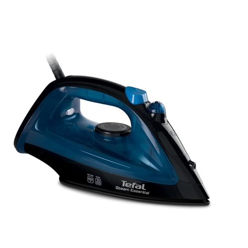 Tefal Steam Essential Iron | 1200 Watts Lightweight Steam Iron with Non-Stick Soleplate | Continuous Steam Boost | Vertical Steaming | No.1 Ironing Brand in Europe | 2-Year Warranty