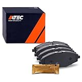 ATEC Germany Bremsbelagsatz Vorderachse, Bremsbeläge Bremsklötze vorne, 4 Stück, Kompatibel mit CHEVROLET MATIZ (M200, M250), SPARK, DAEWOO LANOS (KLAT), LANOS Stufenheck (KLAT), MATIZ (M100, M150)