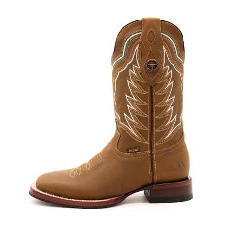 Cowboy Style Leather Boots Men, Bucefalo Crazy Mango3
