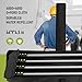 Dust Barrier Poles 4 Pack,Zipper Wall Poles Kit Aluminum Alloy Retractable for Renovation, Remodeling,Interior Decoration,Isolation Work 10Ft