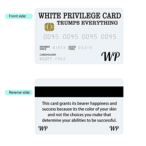 100PCS White Privilege Card Trumps Everything Credit Card Sets, Wallet Insert Card Romantic Card Business Gifts for Men Women4