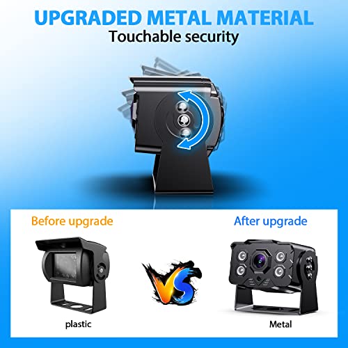 Erapta 1080P Backup Camera System Kit,7'' Reversing Monitor With Ip69 Waterproof Wired Backup Camera For Rv Truck/Trailer/Tractor /Box Truck Y0202 #TOP2