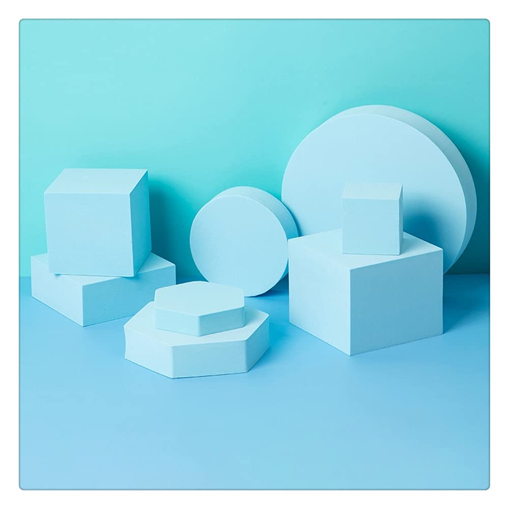 Accessoires de photographie,Cubes de mousse dure,Utile pour les photos de produits ou comme présentoir,Bleu