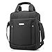 SPAHER Bolsos de Mano para Hombre Bolsa de Mensajero Maleta Bolsa de Hombro iPad Bolso de Nylon Impermeable Bolso Crossbody Messenger Bag para el Uso Diario Viaje Trabajo Escuela Negro-L