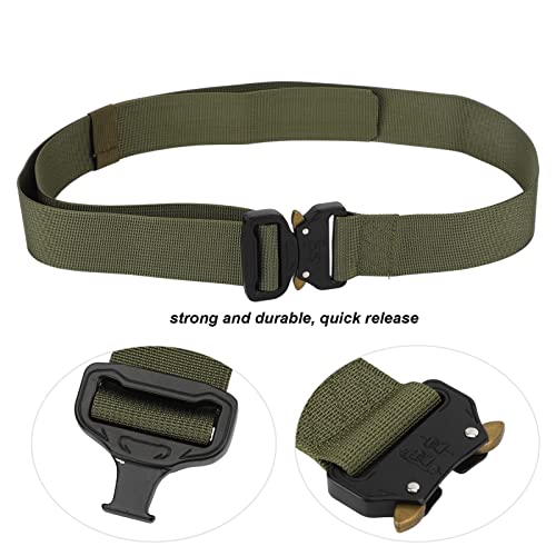 Cinto Masculino Ao Ar Livre Simples Cintura Elegante Lona Fora para Cintos de Reposição (Verde)