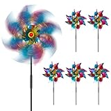 Molino de Viento Reflectante, Shyllin 6 Pcs 53cm Molinillo de Viento Ahuyenta...