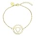 Produktbild Tara Armband Vishuddha-Halschakra Edelstahl Yoga Yogaschmuck Farbe Gelbgold