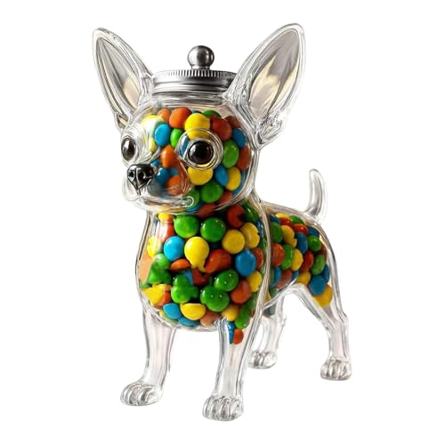 Candy Jar A Forma Di Cane - Vaso Di Conservazione Del Cibo Ermetico | Clear Box Carino Container | Contenitore Di Alimenti Per La Sala Da Pranzo Descrizione Di Conservazione Del Partito L