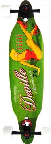Deville Lucky Lady Drop Thru Complete Skateboard (9.25X37.5/31.125-Inch)