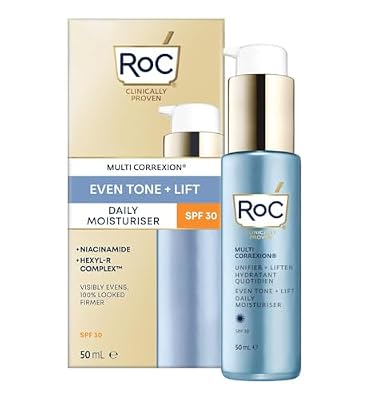 RoC - Multi Correxion Unifier + Lifter Hydratation Quotidienne SPF 30 - Traitement Anti-âge - Avec Hexyl-R Complex & Niacinamide - 50 ml