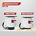 FIZAR Industrial Grade Retractable Leveling Casters Set of 4, Heavy Duty Workbench Castors Wheels with Upgraded Ratchet Arm Design, 6600 LBS Load Capacity, Nylon Wheels and Leveling Feet for Machine