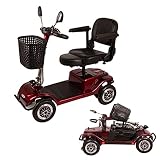 PARREN Mobility Scooter 4 Wheels with Child Seat, Portable Outdoor Power Electric Scooters with Anti