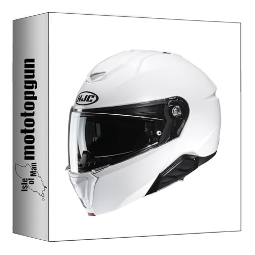 Casque modulable HJC i91 blanc perlé haute finition de taille S