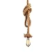CTKcom 1 Head 1 Meter Vintage Hemp Rope Pendant Light Fixture E26/E27 Base,Retro Hemp Rope Hanging Light Vintage Ceiling Light Lamp Retro Style For Dining Hall Restaurant Bar Lighting,110V-220V
